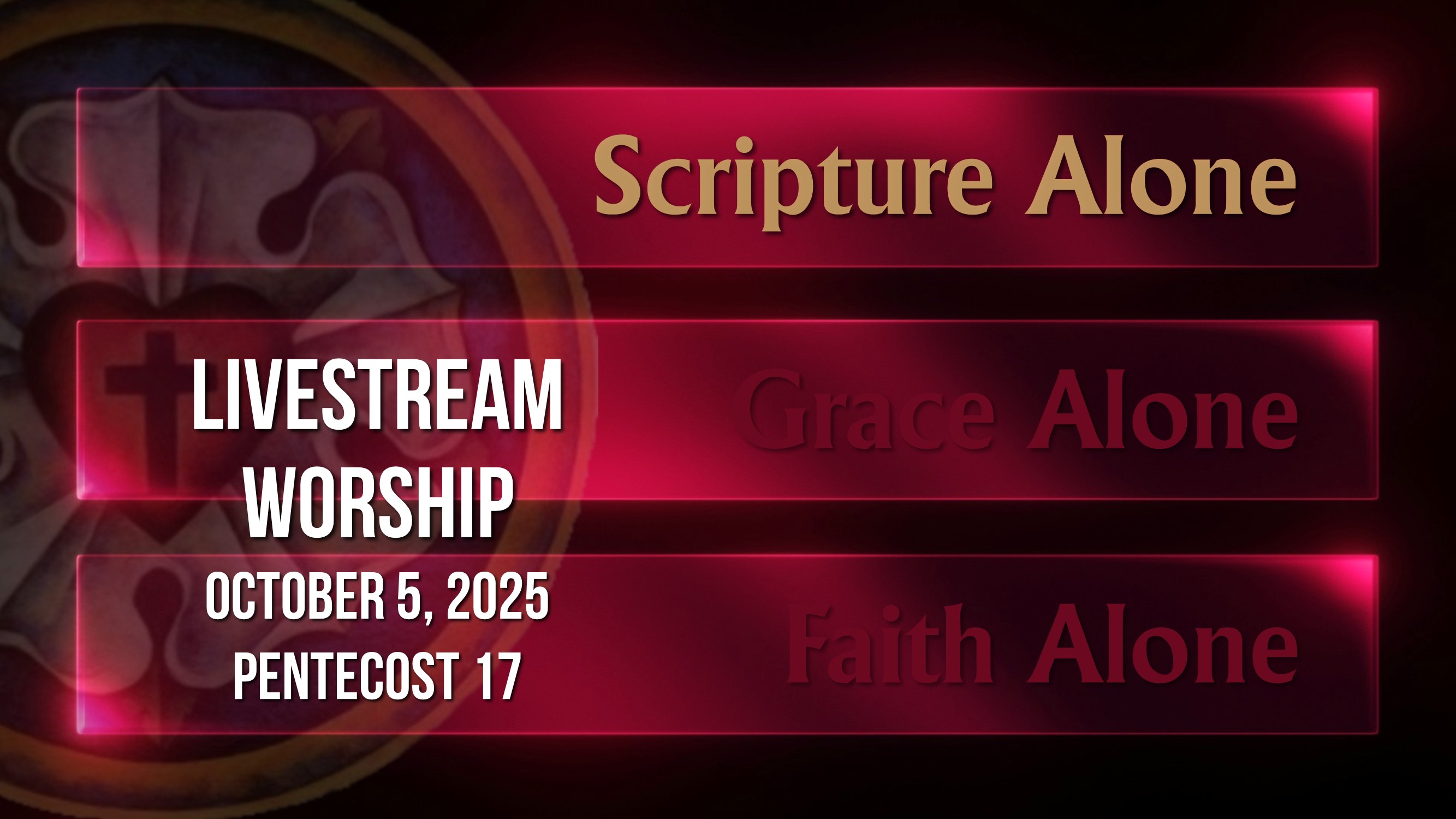 Sunday Worship – October 5