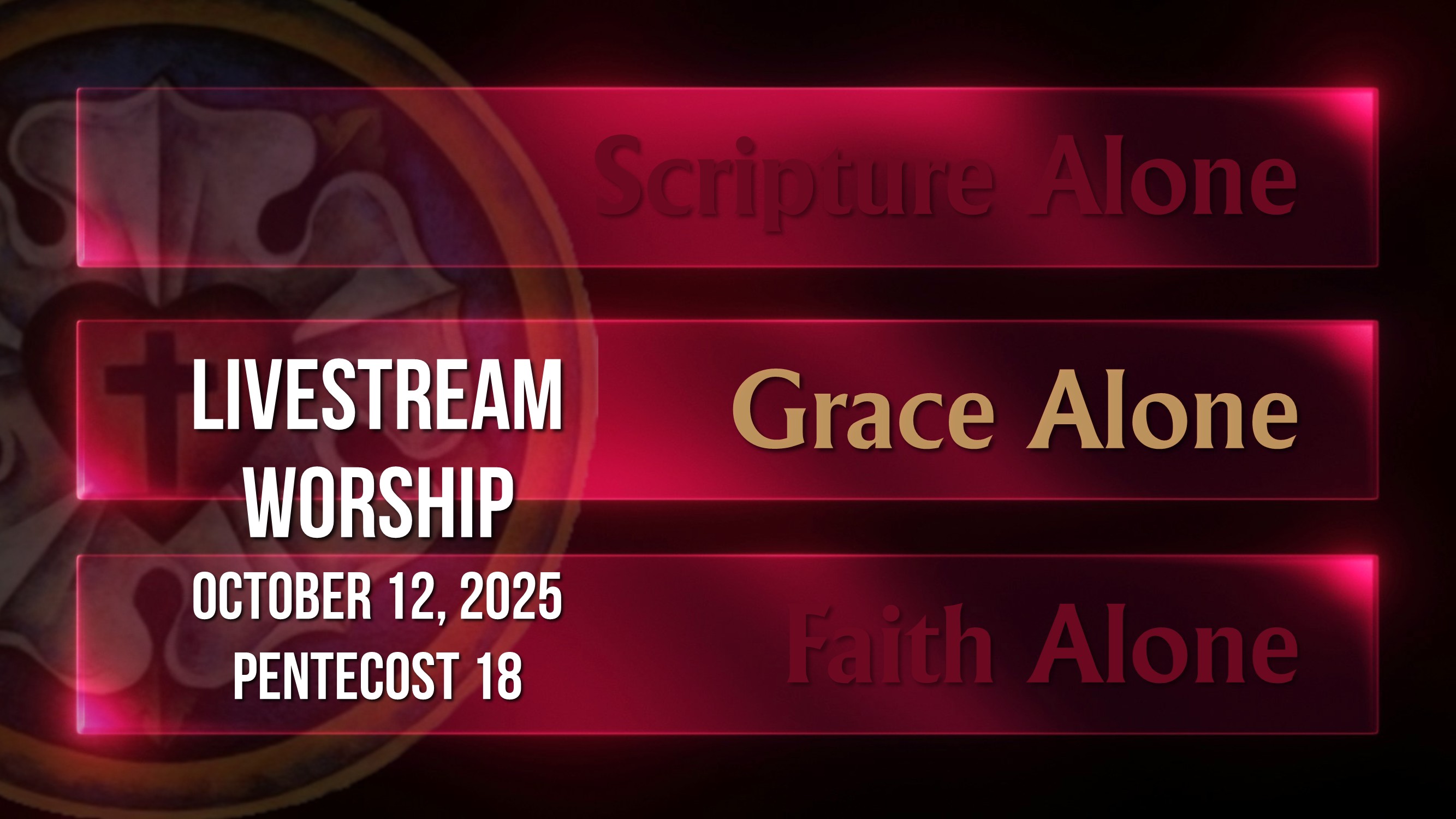 Sunday Worship – October 12