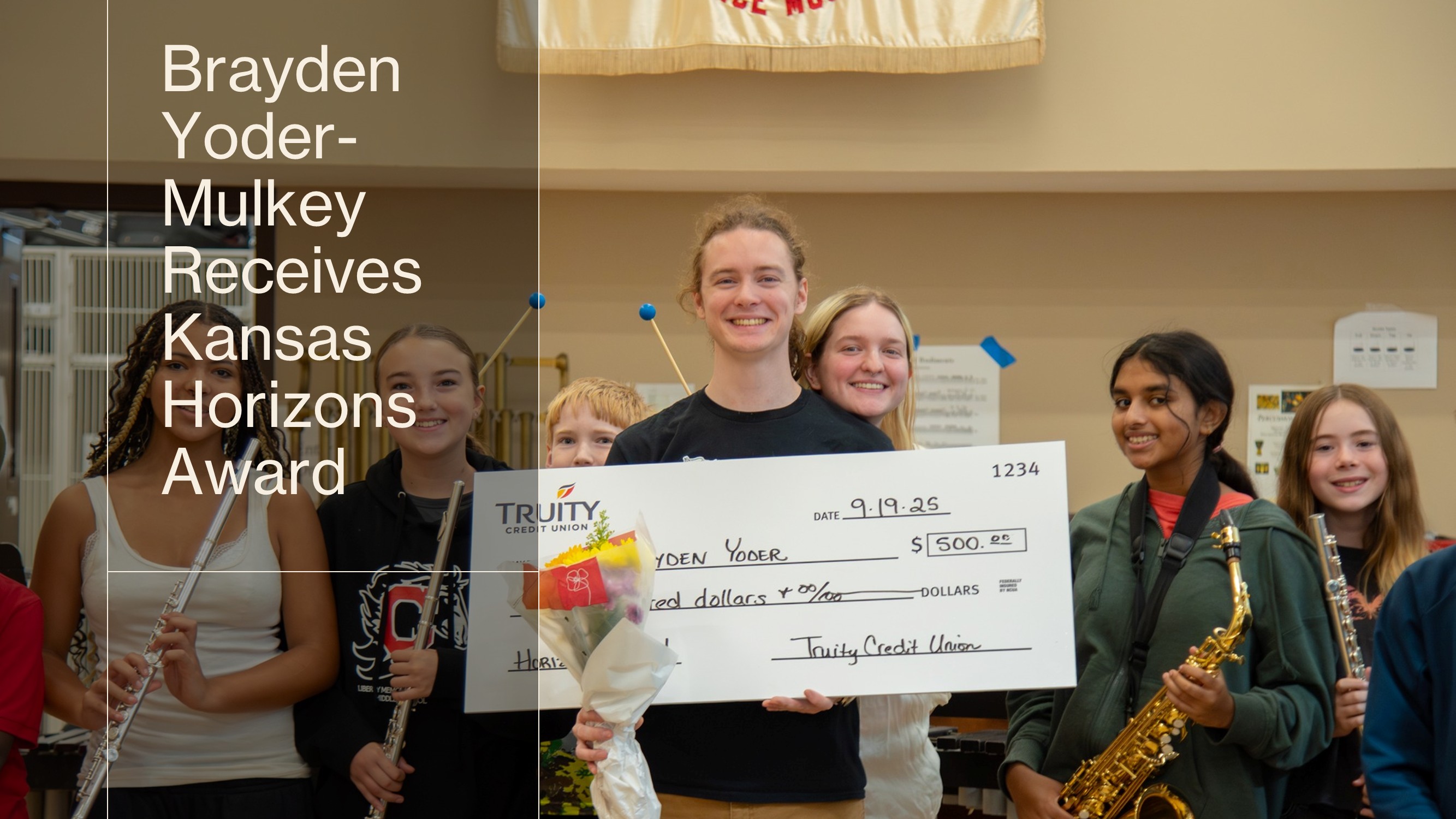 Brayden Yoder-Mulkey Receives Award