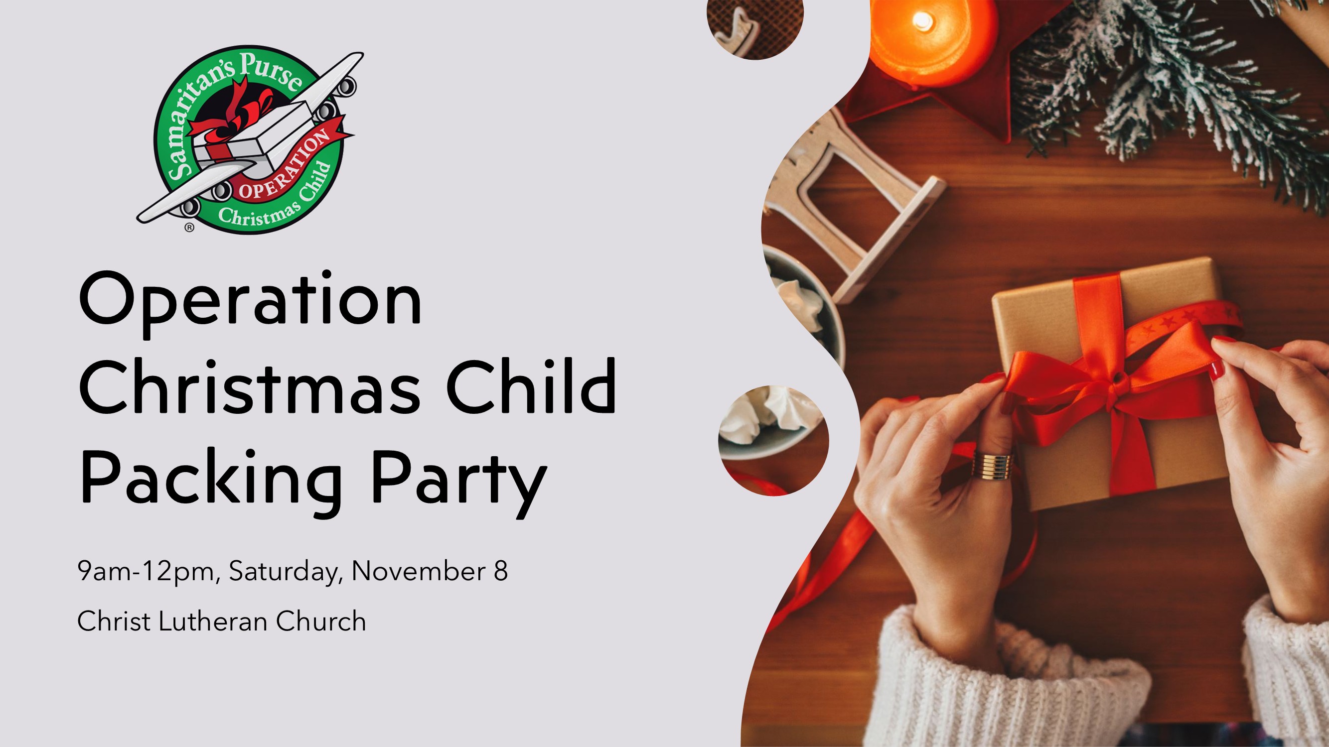 Operation Christmas Child Packing Party