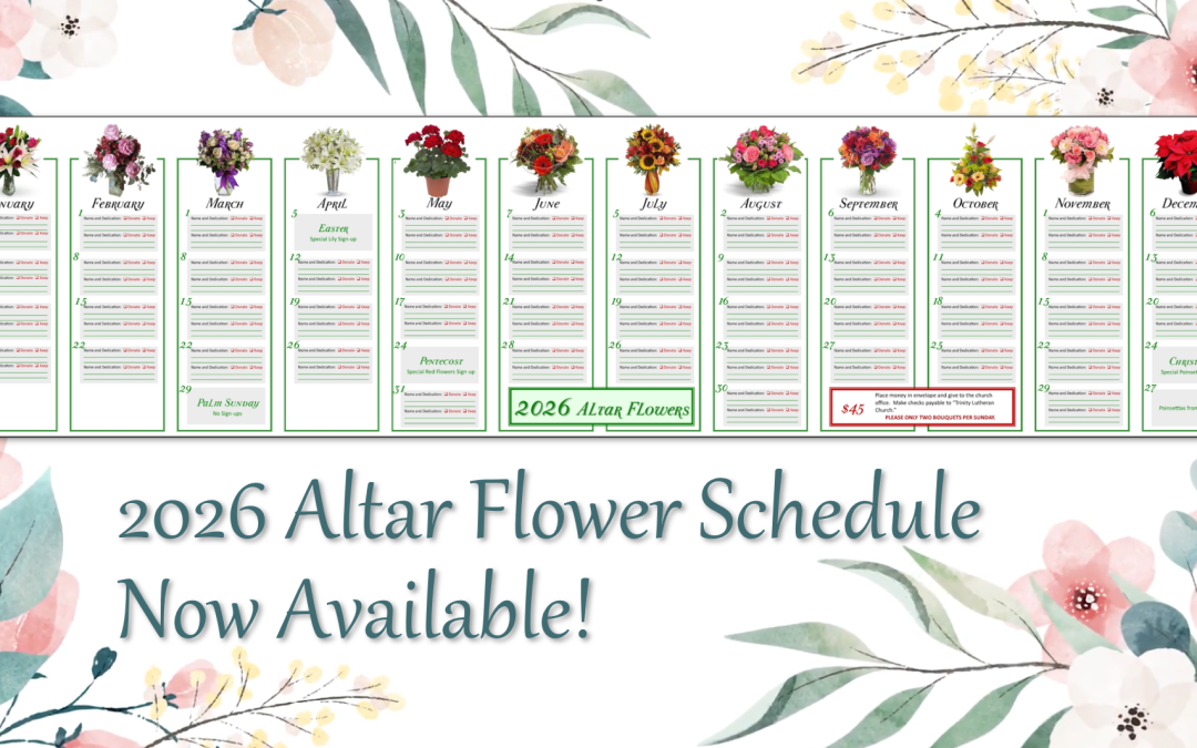 2026 Altar Flower Signups